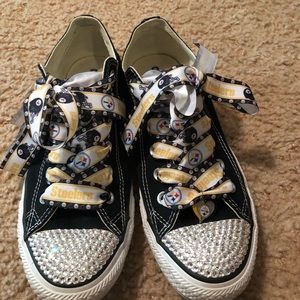 Pittsburgh Steelers custom made shoes Converse